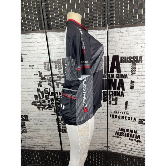 Louis Garneau XXL Logo Zip Front Triple Rear Pockets Half Sleeve Cycling Jersey - Picture 2 of 7